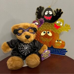 Halloween Plush and Plastic “Happy Halloween” Sign